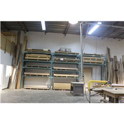 3 BAYS OF BLUE PALLET RACKING