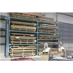 2 BAYS OF BLUE PALLET RACKING