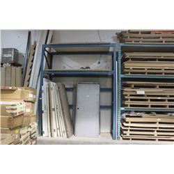 SINGLE BAY OF BLUE PALLET RACKING