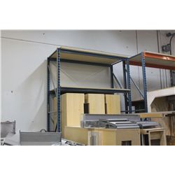 SINGLE BAY OF BLUE PALLET RACKING