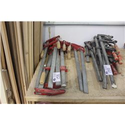 LOT OF WOOD CLAMPS
