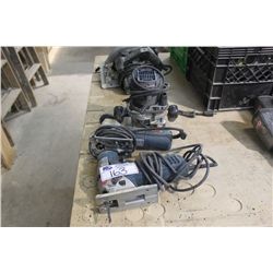 2 BOSCH JIGSAWS & ROUTER