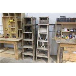 5' & 6' WOODEN STEP LADDERS