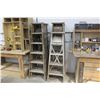 Image 1 : 5' & 6' WOODEN STEP LADDERS