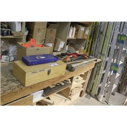 LOT OF LARGE TOOLS AND CLAMPS