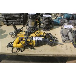 LOT OF DEWALT POWER TOOLS