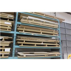 4 SMALL BAYS OF PLYWOOD AND MDF SHEETS