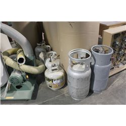 LOT OF PROPAIN BOTTLES