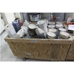 MOBILE CART AND PAINT CONTENTS