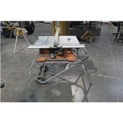 RIDGID 10" TABLE SAW WITH WORK STAND