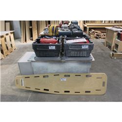 LOT OF FIRST AID EQUIPMENT