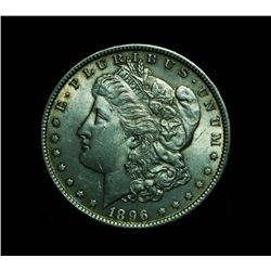 1896-p Morgan Dollar $1 Grades Almost Uncirculated au58