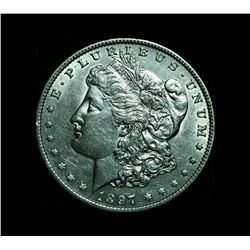 1897-o Morgan Dollar $1 Grades Almost Uncirculated au58  VAM 4