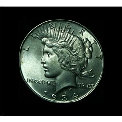 1934-p Peace Dollar $1 Grades Choice Uncirculated ms64
