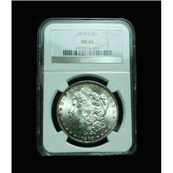 NGC 1879-s Morgan Dollar Graded Gem Uncirculated ms65  NGC