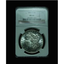 NGC 1890-o Morgan Dollar Graded Choice Uncirculated ms64 NGC
