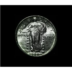 *** RARE  1920-p Standing Liberty 25c Grades Gem Unc ms64 Full Head & Full Shield  RARE***