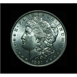 1891-cc Morgan Dollar Grades Choice Uncirculated ms64  VAM 3 Spitting Eagle Top 100