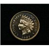 Image 1 : 1907-p Proof Indian Cent 1c Gem+ Uncirculated PR66RD Red Cameo
