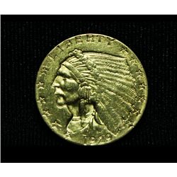 1929-p $2 1/2 Gold Indian Grades Select Uncirculated ms61