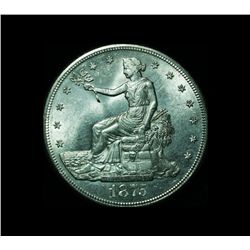 ***Rare  1875-s Trade Dollar Grades Choice Uncirculated ms64  RARE***