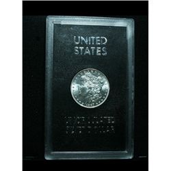 ***RARE GSA 1887-p Morgan Dollar w/Box & COA.  Grades Choice Unc ms64  RARE***