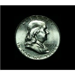 1959-p Franklin Half Dollar 50c Grades Choice Uncirculated ms64