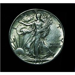 1943-d Walking Liberty Half Dollar 50c Grades select Uncirculated ms61
