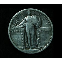 1924-p  Standing Liberty 25c  Grades xf40