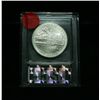 Image 2 : 1990-w Eisenhower Centennial Uncirculated Commem Silver Dollar graded ms70