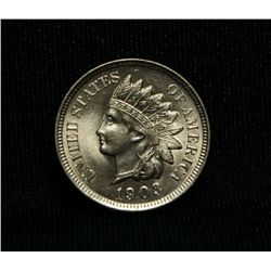 1903 Indian cent 1c Grades ms65 RD RED