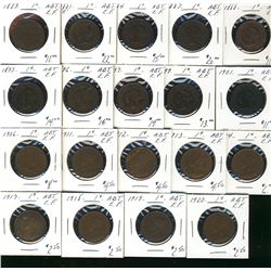 1859 1¢, 1876H, 1882H, 1898H, 1899, 1902, 1904, 1908, 1909, 1911, 1912, 1913, 1914, 1915... Abt EF