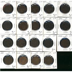 1859 1¢, 1876H, 1884, 1887, 1891 LDLL, 1893, 1895, 1896, 1898H, 1899, 1900H, 1901, 1902, 1903, 1906,