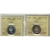 Image 1 : 1958 & 1965 25¢ ICCS PL66 Cameo.  Lot of 2 coins.