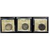 Image 1 : 1944 Nr 50¢, 1945 & 1950 Des ICCS MS63.  Lot of 3 coins.