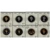 Image 1 : 1983  50¢, 1990, 1995, $1 1997(2), 1997 Flying, & $2 1996, 1997.  Lot of 8 coins PL to Proof.  (PBA)
