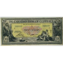 The Canadian Bank of Commerce 1917 $20 240435 CH-75-16-04-20a PMG VF25