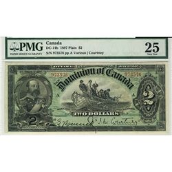 1897 $2 DC-14b #973576 DC-14b PMG VF25.