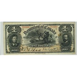 1898 $1 DC-13b 709250 PMG VF25.