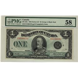 1923 $1 DC-25o E4190152 PMG AU58.
