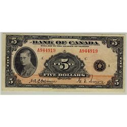 1935 $5 BC-5 A944919 PMG VF30