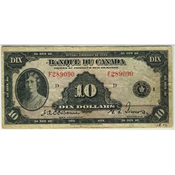 1935 $10 BC-8 F289090 PMG VF20