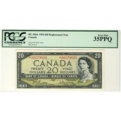 1954 $20 BC-41bA *V/E0173823 PCGS VF35PPQ
