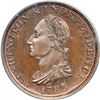 Image 1 : 1783 Washington token. Copper restrike, engrailed edge. PCGS PF67