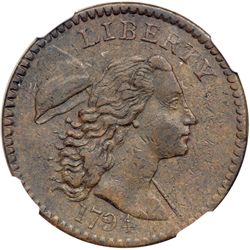 1794 S-43 R2 NGC graded AU53