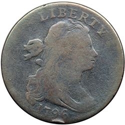 1796 S-109 R3 Draped Bust AG3