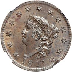 1817 N-9 R2 NGC graded MS63 Brown