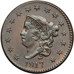 1817 N-16 R1 15-Star Obverse EF40