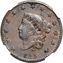 1825 N-10 R3 NGC graded MS62 Brown