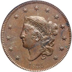 1835 N-6 R1 Head of 1834 PCGS graded AU55